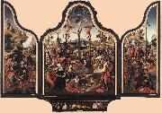 ENGELBRECHTSZ., Cornelis Crucifixion Altarpiece f oil